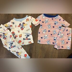 Star Wars Kids Pajama Sets in White, Blue & Red